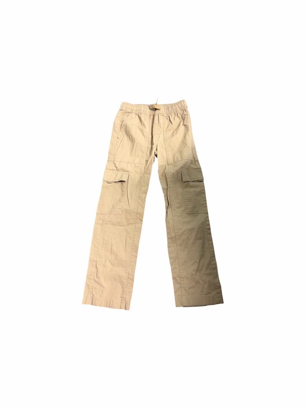 Kids’ Beige Cargo Pants - Drawstring Waist
